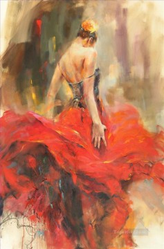 Impresionismo Painting - Hermosa Chica Bailarina AR 05 Impresionista